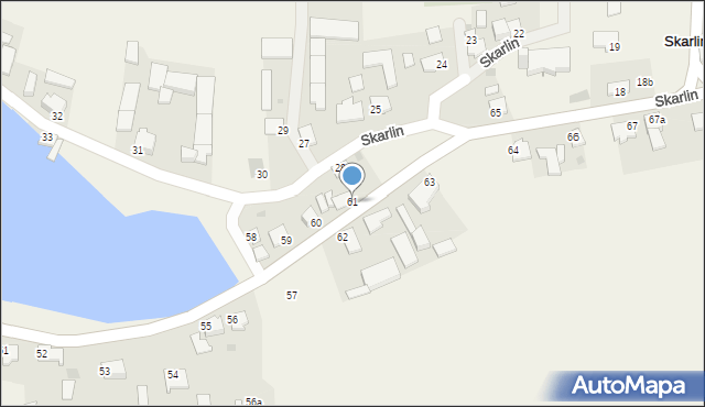 Skarlin, Skarlin, 61, mapa Skarlin