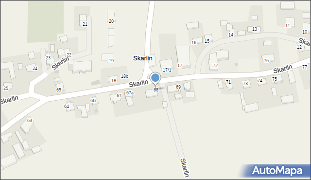 Skarlin, Skarlin, 68, mapa Skarlin