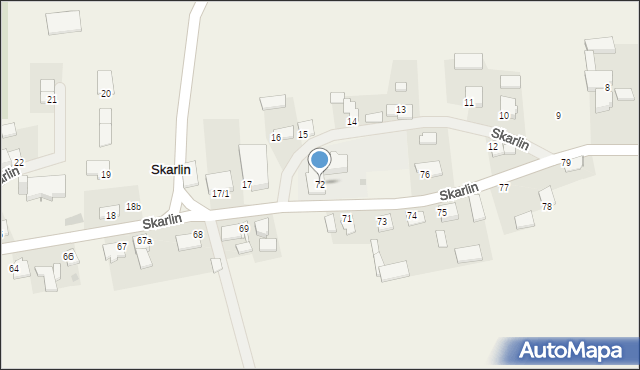 Skarlin, Skarlin, 72, mapa Skarlin