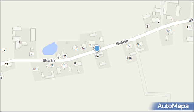 Skarlin, Skarlin, 84, mapa Skarlin