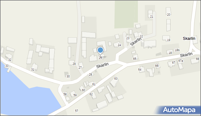 Skarlin, Skarlin, 25, mapa Skarlin