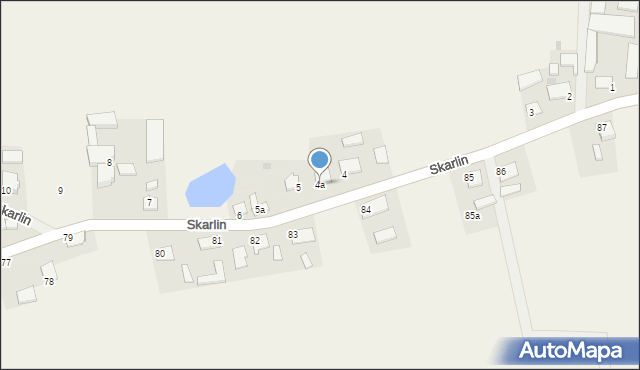 Skarlin, Skarlin, 4a, mapa Skarlin