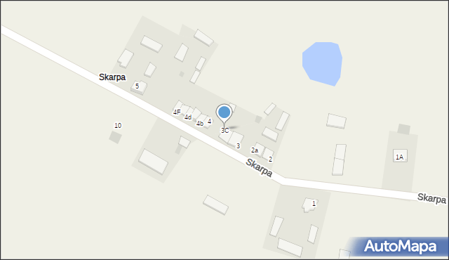 Skarpa, Skarpa, 3C, mapa Skarpa