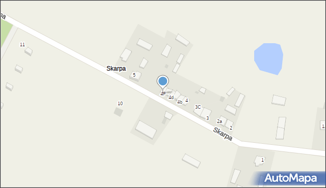 Skarpa, Skarpa, 4F, mapa Skarpa