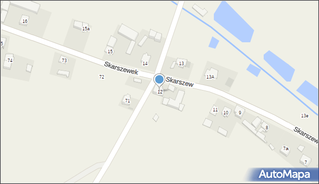 Skarszewek, Skarszewek, 12, mapa Skarszewek