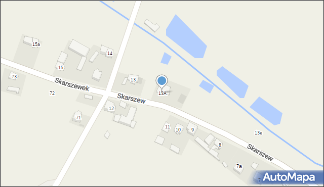 Skarszewek, Skarszewek, 13A, mapa Skarszewek