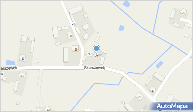 Skarszewek, Skarszewek, 25, mapa Skarszewek