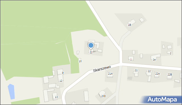 Skarszewo, Skarszewo, 11, mapa Skarszewo