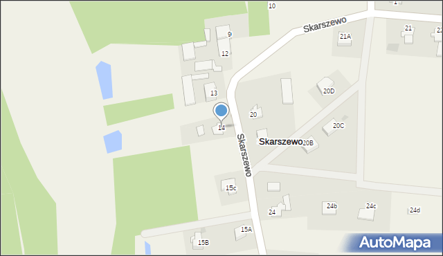 Skarszewo, Skarszewo, 14, mapa Skarszewo