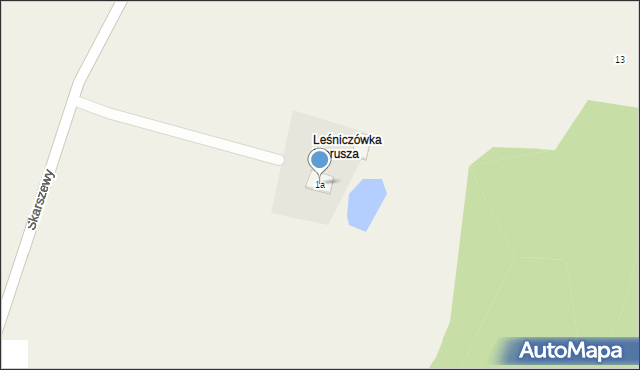 Skarszewy, Skarszewy, 1a, mapa Skarszewy