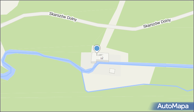 Skarszów Dolny, Skarszów Dolny, 12A, mapa Skarszów Dolny
