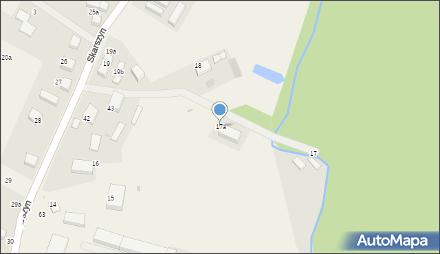 Skarszyn, Skarszyn, 17a, mapa Skarszyn