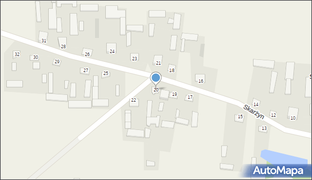 Skarżyn, Skarżyn, 20, mapa Skarżyn