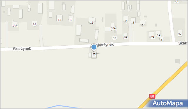 Skarżynek, Skarżynek, 25, mapa Skarżynek