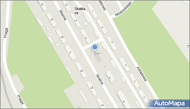 Skarżysko-Kamienna, Skalna, 13, mapa Skarżysko-Kamienna