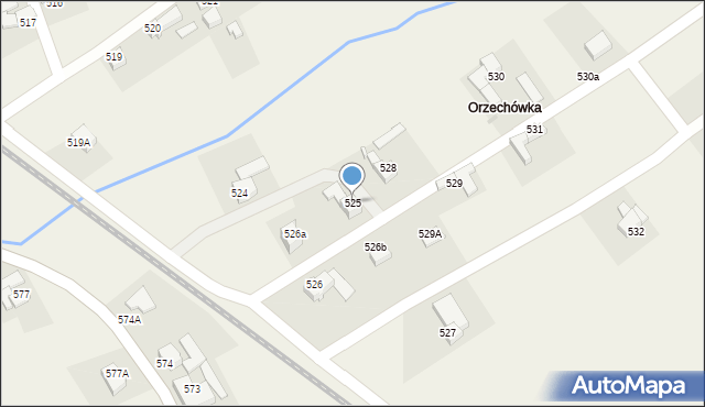 Skawa, Skawa, 525, mapa Skawa