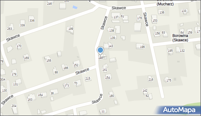 Skawce, Skawce, 140, mapa Skawce