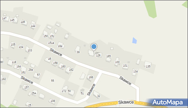 Skawce, Skawce, 92, mapa Skawce