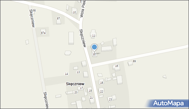Skęczniew, Skęczniew, 12, mapa Skęczniew