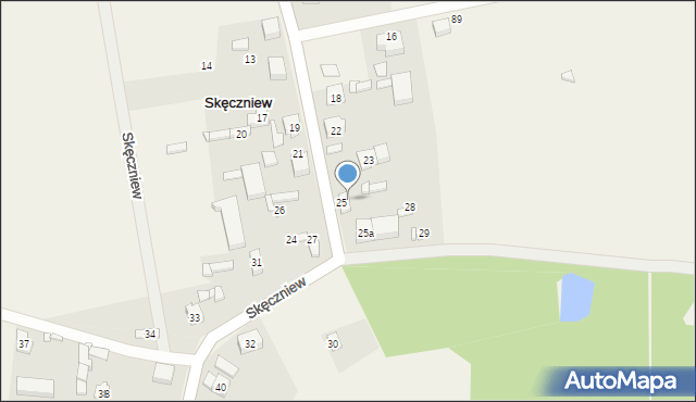 Skęczniew, Skęczniew, 25b, mapa Skęczniew