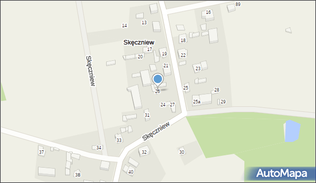 Skęczniew, Skęczniew, 26, mapa Skęczniew
