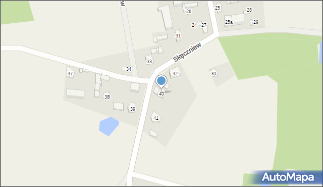 Skęczniew, Skęczniew, 40, mapa Skęczniew