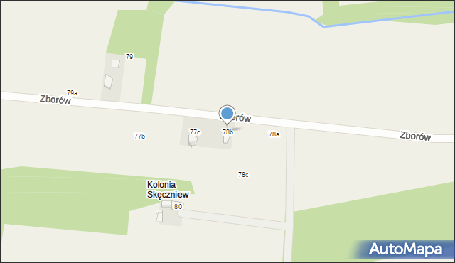Skęczniew, Skęczniew, 78b, mapa Skęczniew