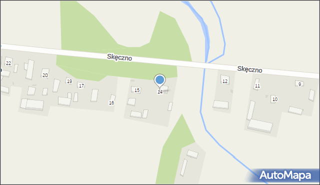 Skęczno, Skęczno, 14, mapa Skęczno