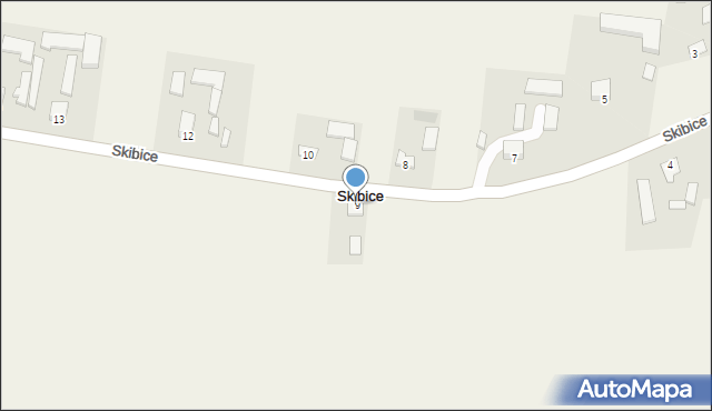 Skibice, Skibice, 9, mapa Skibice