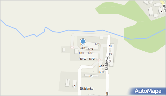 Skibienko, Skibienko, 6A/1, mapa Skibienko