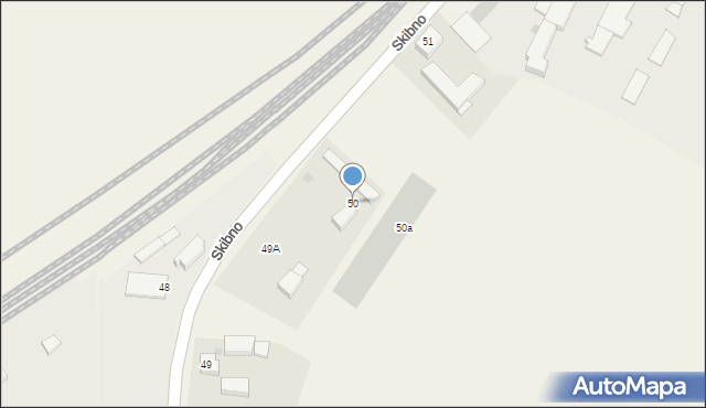 Skibno, Skibno, 50, mapa Skibno