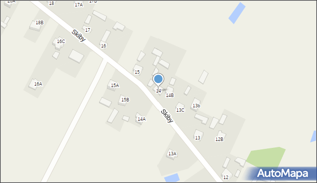 Skiby, Skiby, 14, mapa Skiby