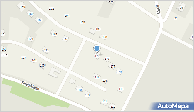 Skiby, Skiby, 173, mapa Skiby