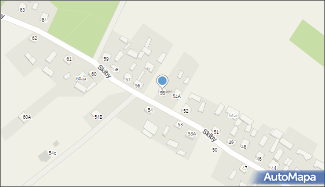 Skiby, Skiby, 55, mapa Skiby