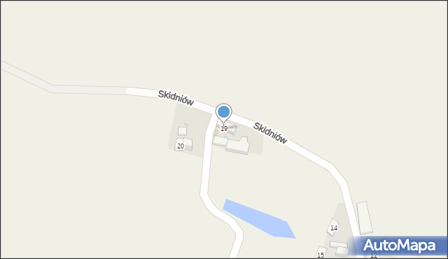 Skidniów, Skidniów, 19, mapa Skidniów