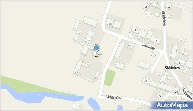 Skidniów, Skidniów, 22, mapa Skidniów