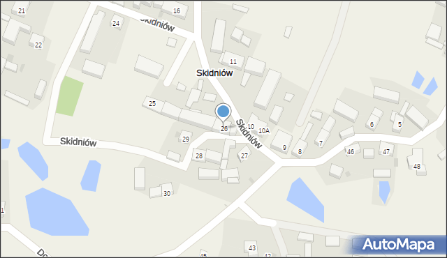 Skidniów, Skidniów, 26, mapa Skidniów