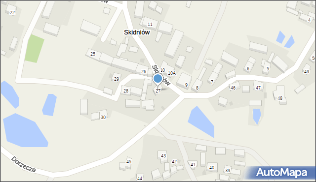 Skidniów, Skidniów, 27, mapa Skidniów