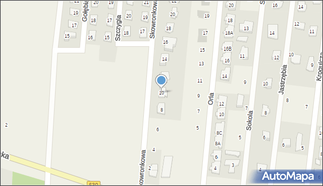 Skierdy, Skowronkowa, 10, mapa Skierdy