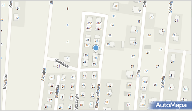 Skierdy, Skowronkowa, 31, mapa Skierdy