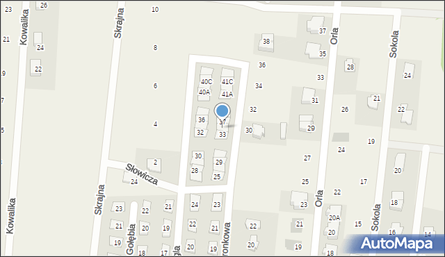 Skierdy, Skowronkowa, 35, mapa Skierdy