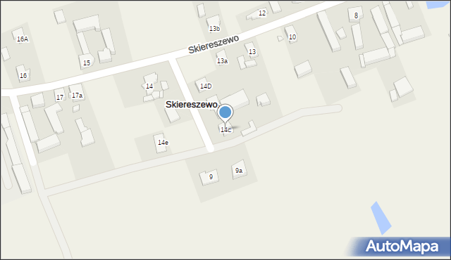 Skiereszewo, Skiereszewo, 14c, mapa Skiereszewo
