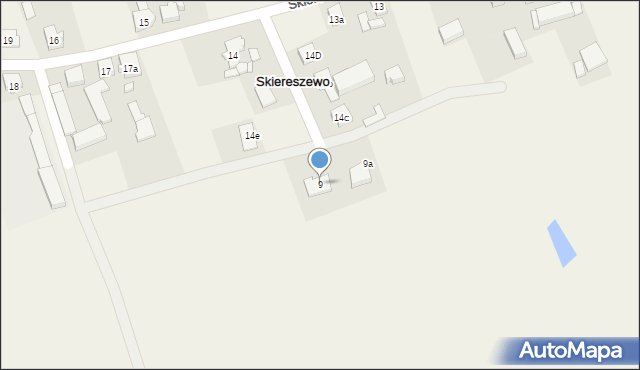 Skiereszewo, Skiereszewo, 9, mapa Skiereszewo