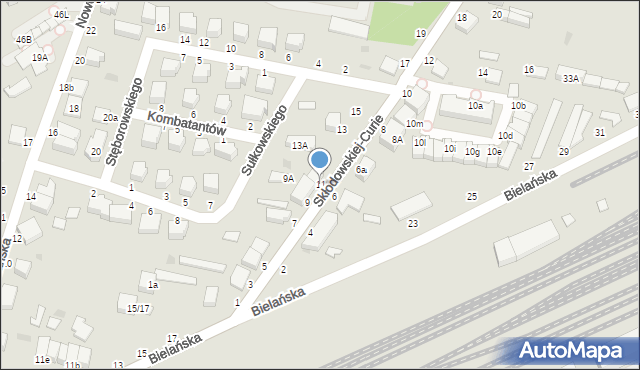 Skierniewice, Skłodowskiej-Curie Marii, 11, mapa Skierniewic