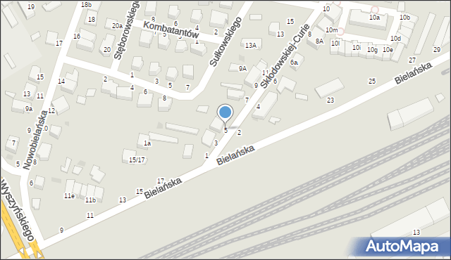 Skierniewice, Skłodowskiej-Curie Marii, 5, mapa Skierniewic