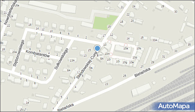 Skierniewice, Skłodowskiej-Curie Marii, 8, mapa Skierniewic