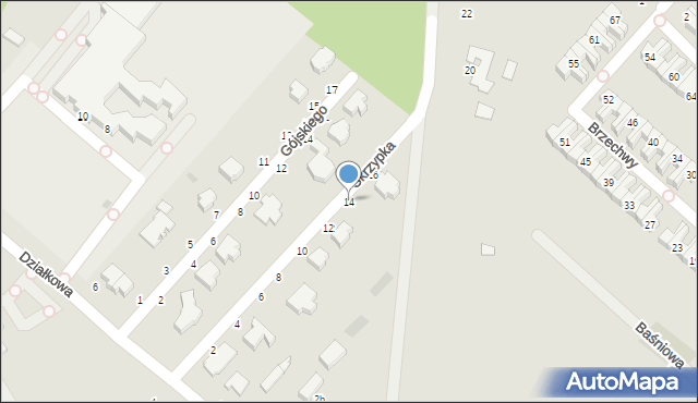Skierniewice, Skrzypka Tadeusza, kapr. podch., 14, mapa Skierniewic