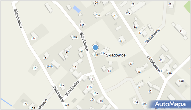 Składowice, Składowice, 13b, mapa Składowice