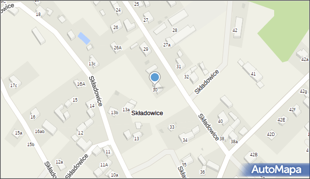Składowice, Składowice, 30, mapa Składowice
