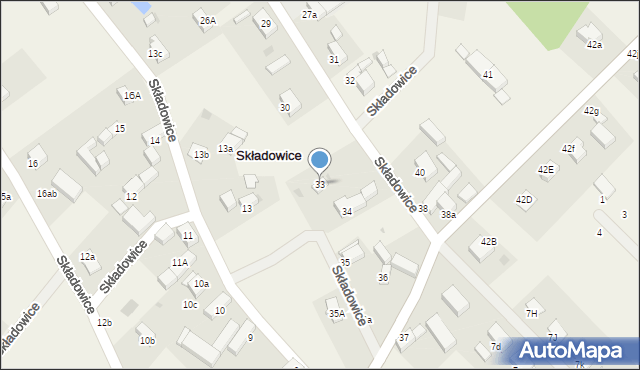 Składowice, Składowice, 33, mapa Składowice